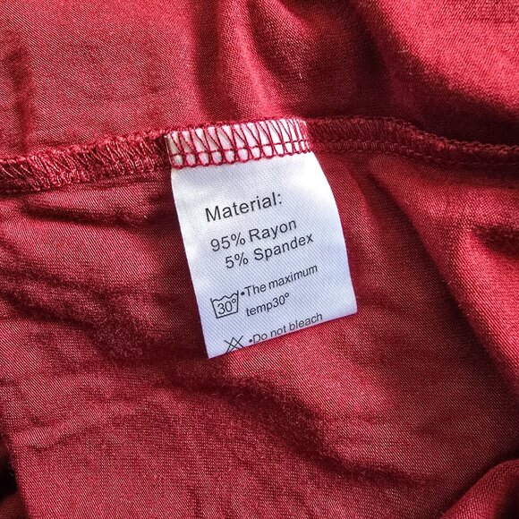 🍷Burgundy/Merlot/Wine Soft & Stretchy Dress - Picture 9 of 14